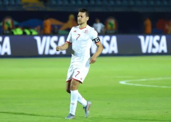 المساكني يتدرب منفردا في تحضيرات تونس لمواجهة موريتانيا