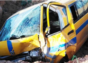 طريق المطار: تصادم 9 سيارات وحافلتين وسيارتي تاكسي جماعي يُسفر عن إصابات