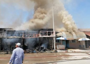 قابس: الشروع المعاينات للمتاجر التي احترقت بسوق جارة