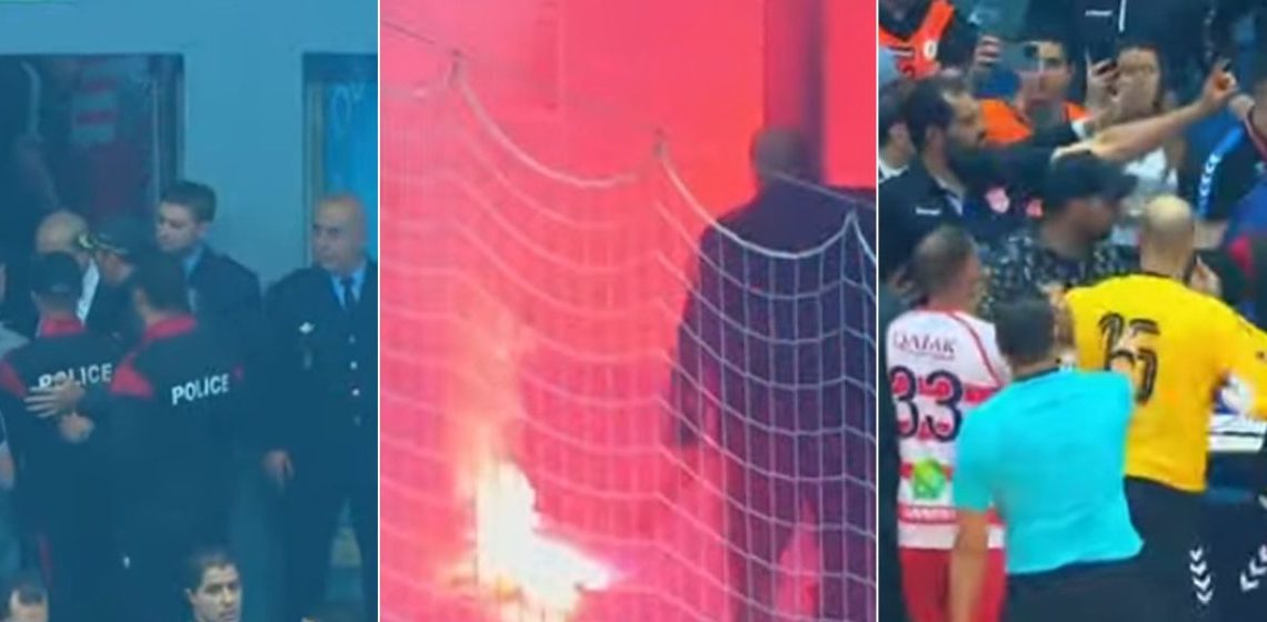 بعد احداث الشغبايقاف نهائي كاس تونس في كرة اليد