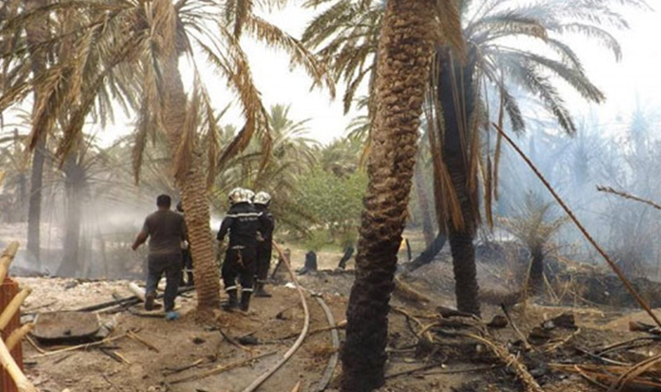 السيطرة على حريق بواحة توزر