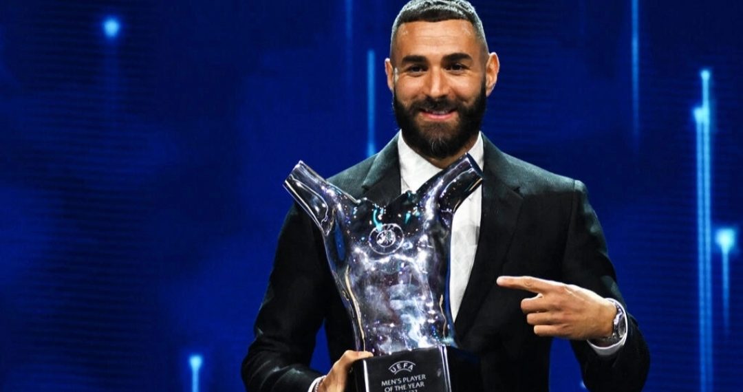 كريم بنزيمة يفوز بجائزة افضل لاعب في أوروبا