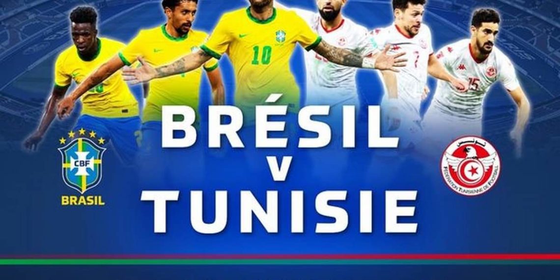 لقاء البرازيل وتونس في ملعب حديقة الأمراء بباريس