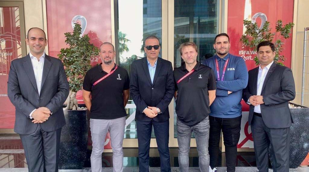 الجريء يزور مقر إقامة المنتخب الوطني في قطر