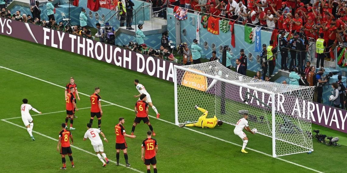 منتخب المغرب يبدع ويحقق فوزاً تاريخياً على بلجيكا