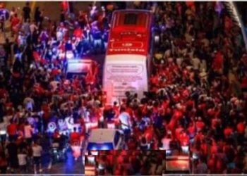 استقبال جماهيري لبعثة المنتخب التونسي في الدوحة