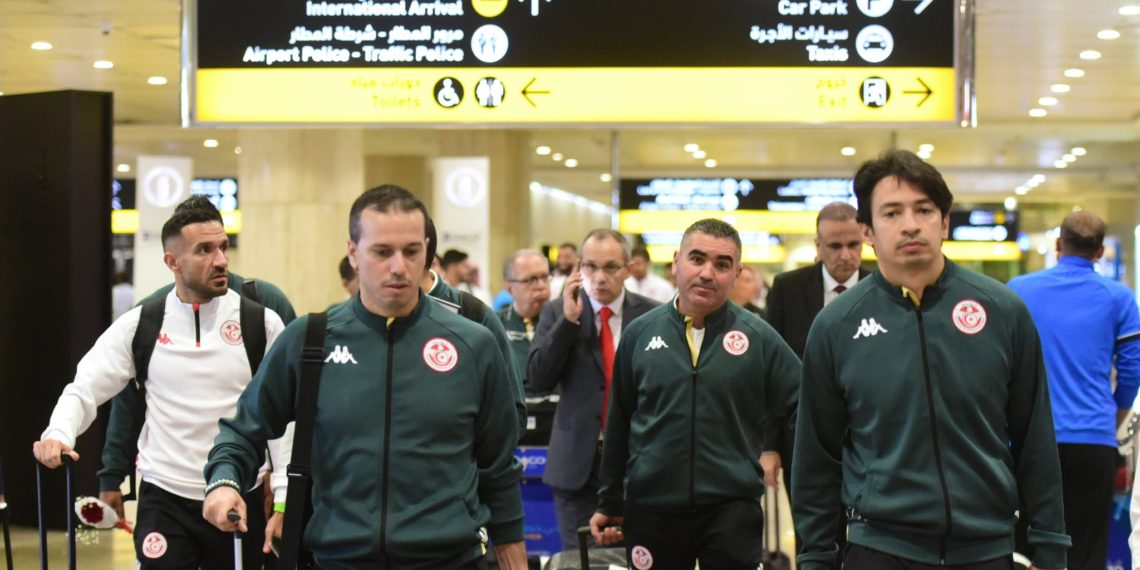 وصول بعثة المنتخب الوطني لتونس