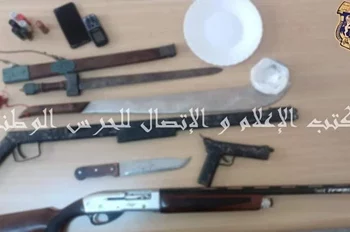 مكنين: حجز أسلحة نارية وكمية من مخدر الكوكايين داخل ضيعة