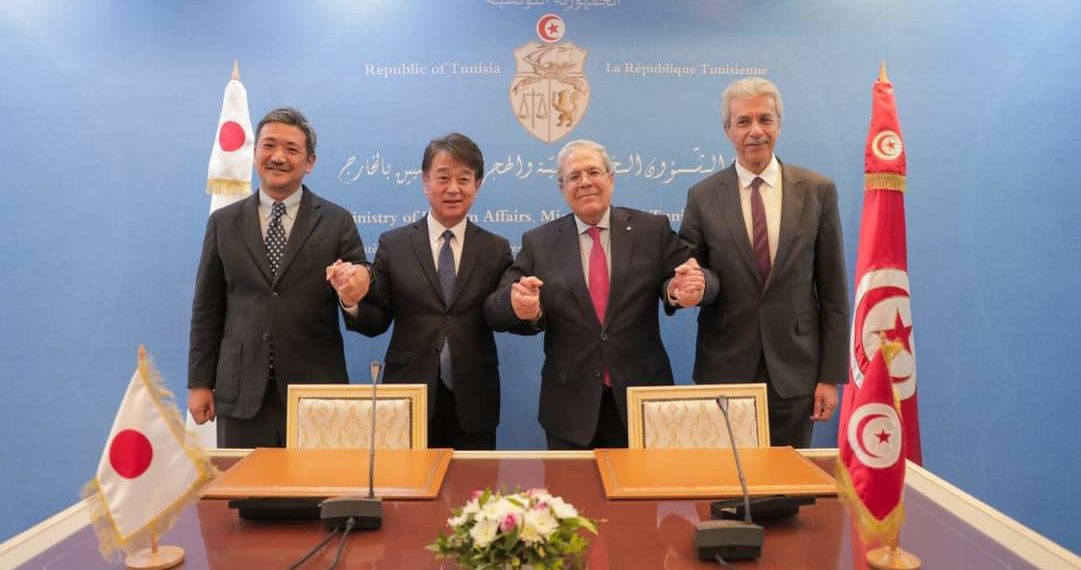 توقيع اتفاق قرض بين تونس واليابان لتمويل برنامج الأمان الاجتماعي بمبلغ  قدره  280 مليون دينار