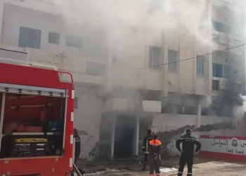 حريق بمستودع سيارات تابع للديوانة بقابس