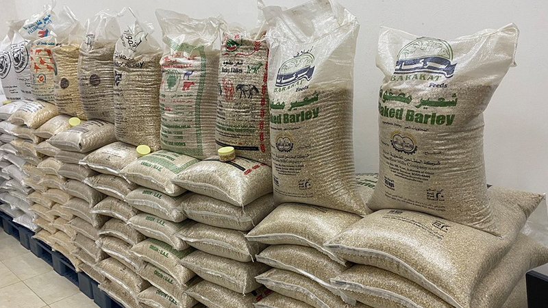 القصور: حجز 150 طن من الشعير العلفي المدعم كانت موجهة للبيع خارج الأطر القانونية