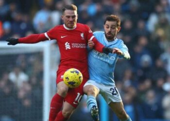 تعادل مانشستر سيتي وليفربول في البريميرليغ