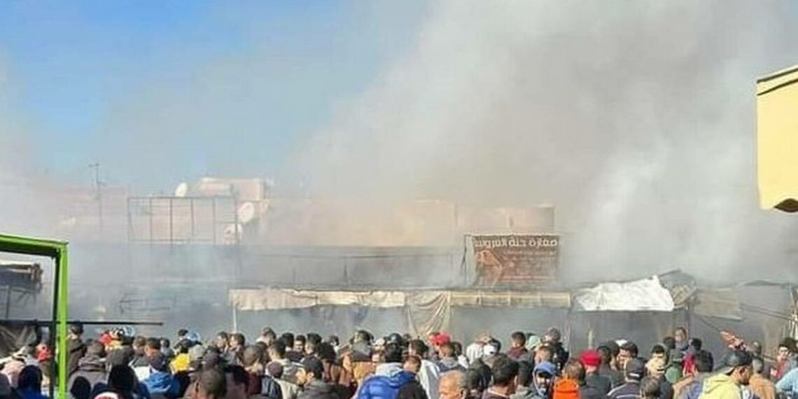 قابس: فتح تحقيق في حريق سوق الحناء