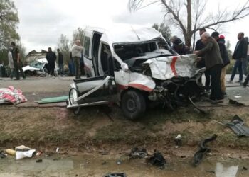 حادث مريع بالشبيكة يسفر  عن 6 قتلى ومصابين اثنين آخرين