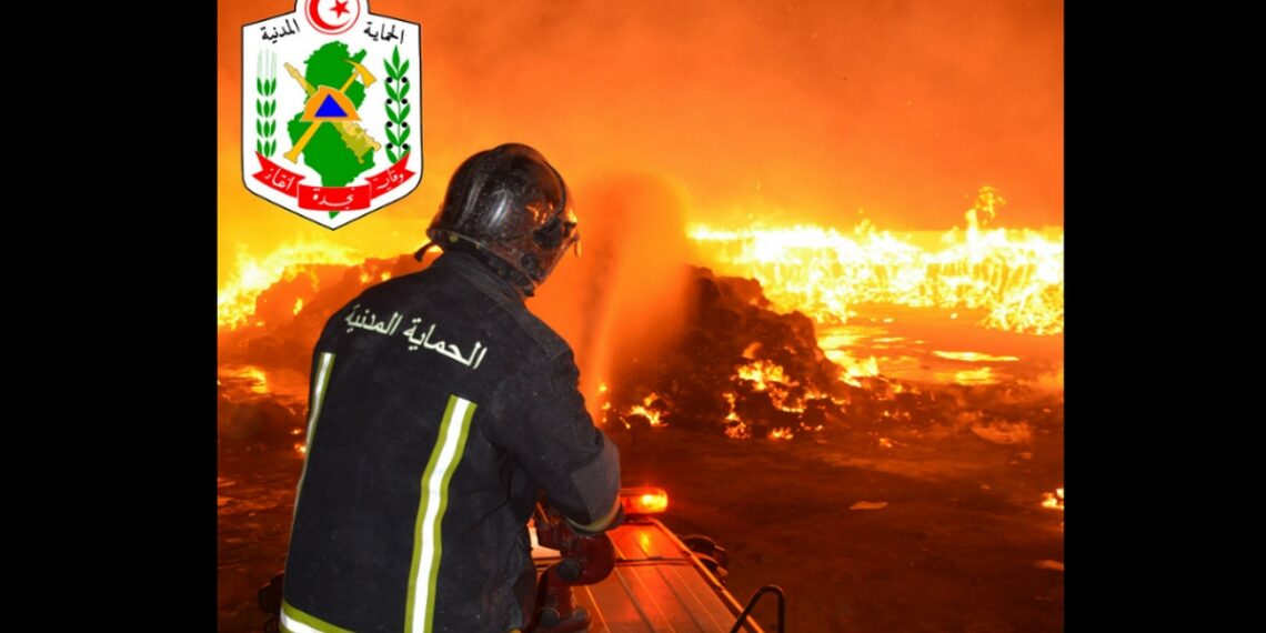 قفصة: حريق يأتي على 4 أطنان من القمح الصّلب