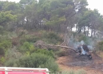 إطفاء حريق بجبل العلاوة بجندوبة