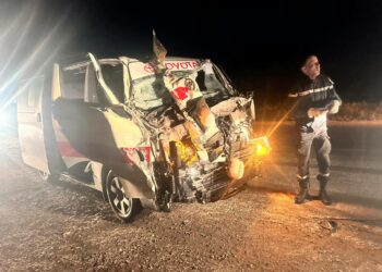 المكناسي : 5 مصابين في حادث اصطدام سيارة أجرة بجرار فلاحي