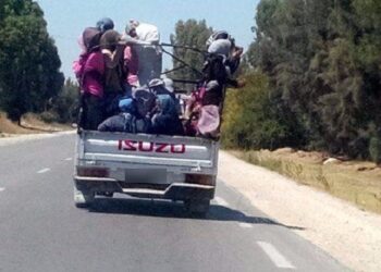 برج المسعودي-سليانة: إصابة 20 عاملا فلاحيّا في حادث انقلاب شاحنة