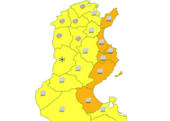 توقّعات لأمطار غزيرة في عدّة ولايات…والرّصد الجوي ينشر خريطة اليقظة!!