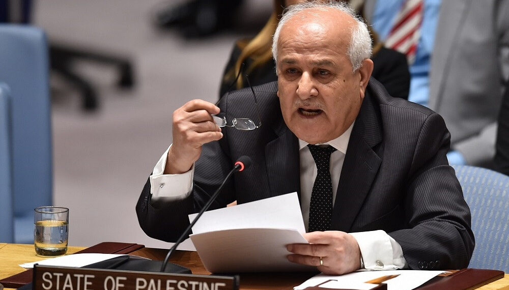 مندوب فلسطين في الأمم المتحدة: الشعب الفلسطيني يقتل عشوائيا