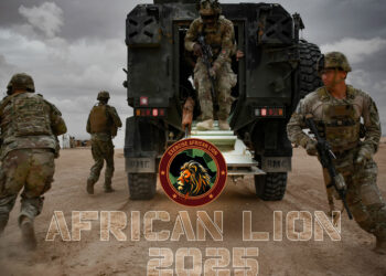 قوات مسلحة تونسية وعناصر من الجيش الامريكي في التمرين العسكري  المشترك “الاسد الافريقي”