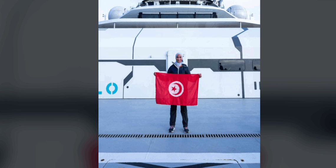 إبنة ڤبلي، ندى عبد القادر أول تونسية على متن أكبر سفينة علمية في العالم