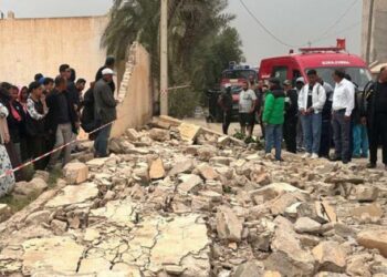 المزّونة: تركيز فرقة للحماية المدنية وإزالة ما تبقى من سور المعهد الثانوي