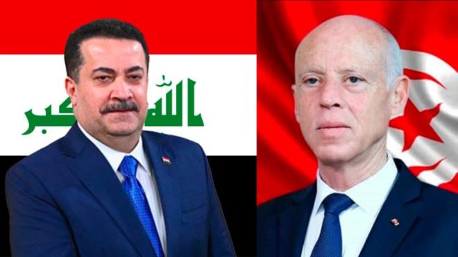 رئيس الجمهورية يتلقى مكالمة هاتفية من رئيس مجلس الوزارء العراقي جدد له فيها الدعوة لحضور القمة العربية