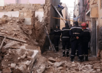 فاس-المغرب: وفاة 9 اشخاص وإصابة 7 آخرين في انهيار مبنى بأربعة طوابق