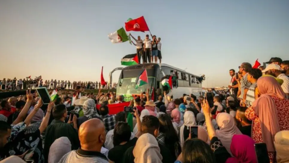 هيئة تنظيم قافلة الصمود: لم نصل رفح…لكن أكّدنا وحدة الشعوب حول الحقّ الفلسطيني