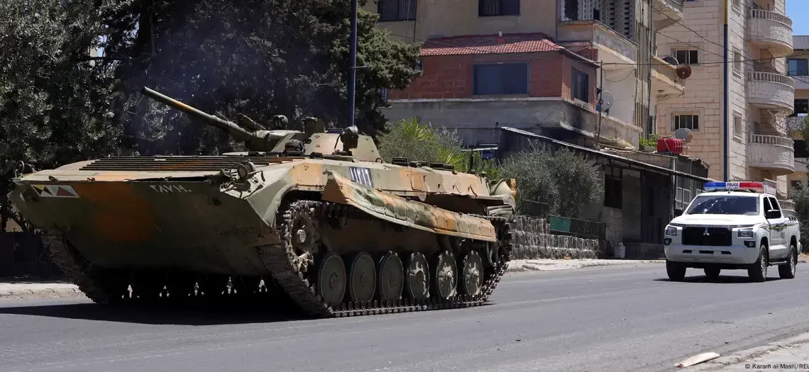 سوريا: بدء انسحاب الجيش من السويداء تطبيقا لاتفاق وقف اطلاق النار