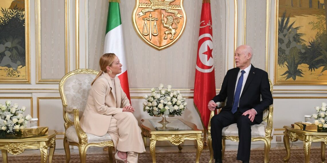 تونس-ايطاليا: قيس سعيّد وجورجيا ميلوني يؤكدان على مزيد دعم التعاون الثنائي