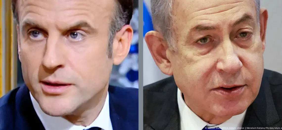 اتّهمه فيها بتأجيج معاداة الساميّة…ماكرون يصف رسالة نتياهو بأنها “دنيئة ومبنية على مغالطات”