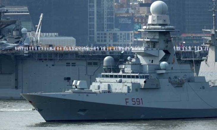 إيطاليا ترسل فرقاطة لمساعدة أسطول الصّمود بعد تعرضّه لهجمات