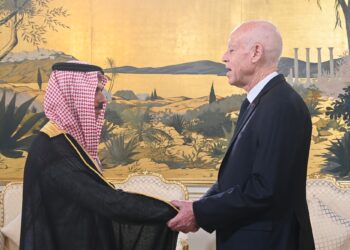 رئيس الجمهورية يستقبل وزير الخارجية السعودي