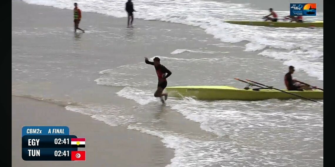 البطولة الإفريقية للتجديف الشاطئي: محمد الكريمي وإيهاب لغوان يحرزان ذهبية سباق الزوجي