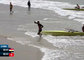 البطولة الإفريقية للتجديف الشاطئي: محمد الكريمي وإيهاب لغوان يحرزان ذهبية سباق الزوجي