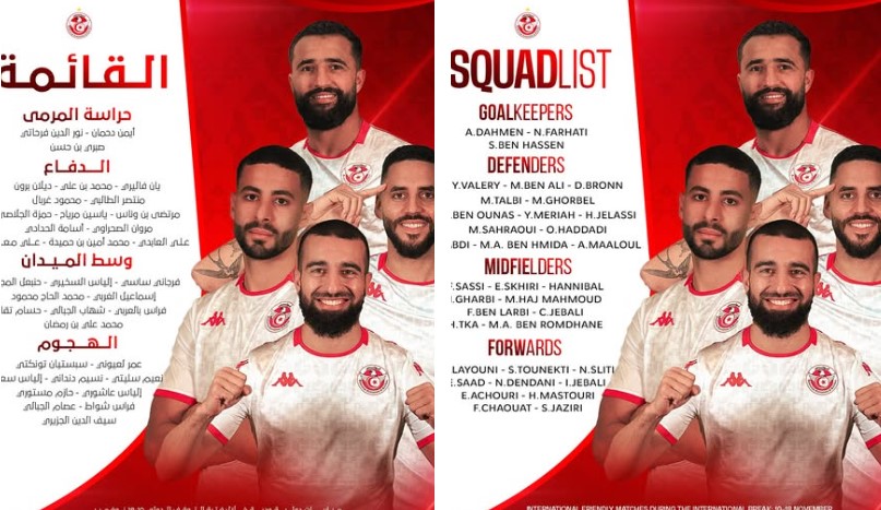 كرة القدم: قائمة لاعبي المنتخب المدعويين للمباريات الودية المقبلة