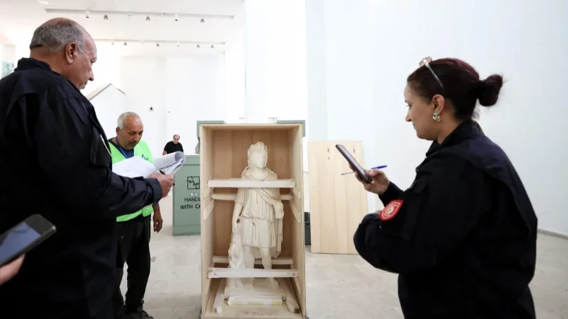 متحف باردو يتسلّم 30 قطعة أثرية مُرمَّمة من موقع ‘زاما’ بسليانة