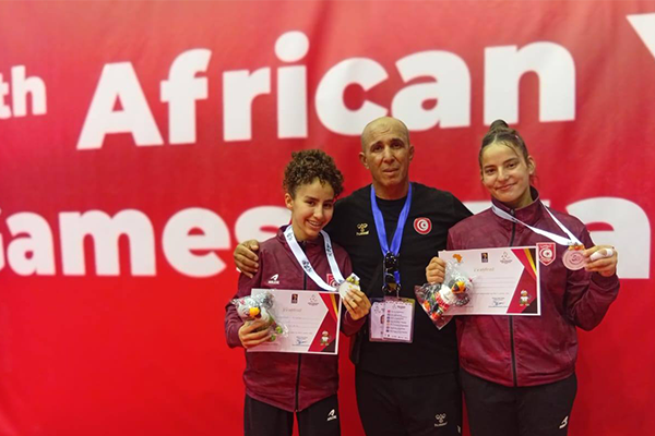 تتويج البطلتين الشابتين التونسيتين في الألعاب الافريقية بالعاصمة الانغولية لواندا