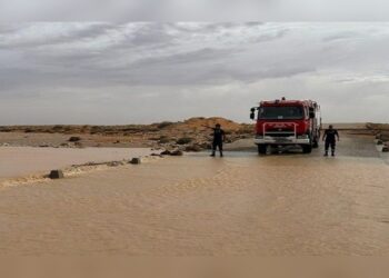 وادي مليز-جندوبة: انقطاع وادي الرغاي بسبب الأمطار الغزيرة