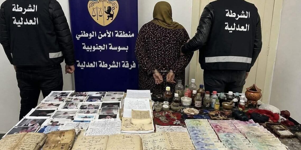 سوسة: القبض على “مشعوذة” وحجز صور مواطنين وشخصيات معروفة ومبالغ مالية