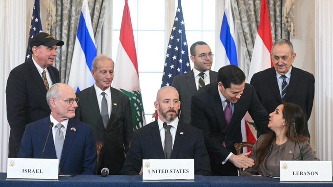 السفارة الأمريكية في بيروت: اختتام المفاوضات اللبنانية- الاسرائيلية برعاية امريكية في روما