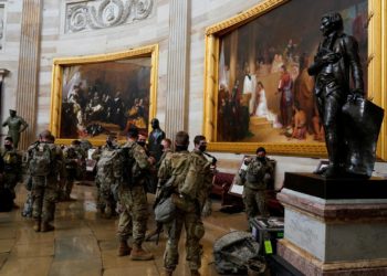 Le Sénat américain protégé par la garde nationale