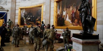 Le Sénat américain protégé par la garde nationale