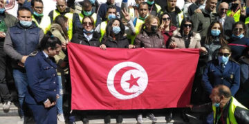 Protestations des agents de la protection civile