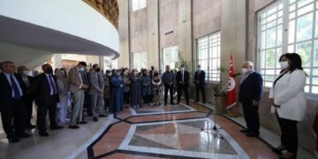 Rached Ghannouchi devant les fonctionnaires de l’ARP: solidarité totale avec le peuple palestinien