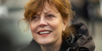 L&rsquo;actrice américaine Susan Sarandon, solidaire des palestiniens.