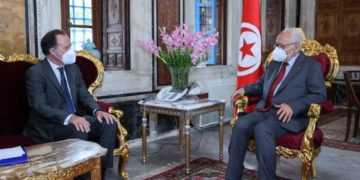 Rached Ghannouchi reçoit l&rsquo;ambassadeur d&rsquo;Espagne
