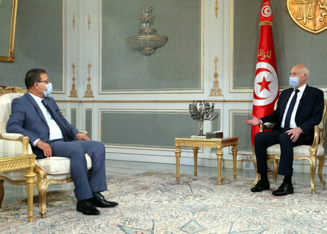 Kais Saied reçoit Zouhair Maghzaoui